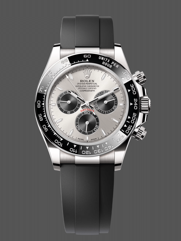 Rolex Daytona 126519LN 0006 40mm Silver Ghost Dial White Gold Oysterflex