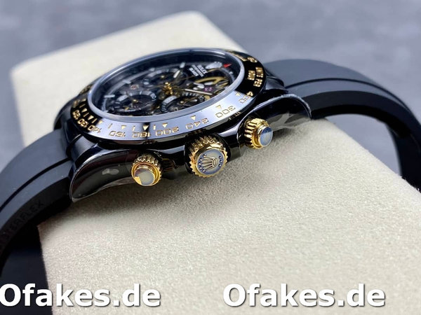 Replica Rolex Daytona Blaken Black 1:1 Mirror Skeleton Dial 40mm Herrenuhr