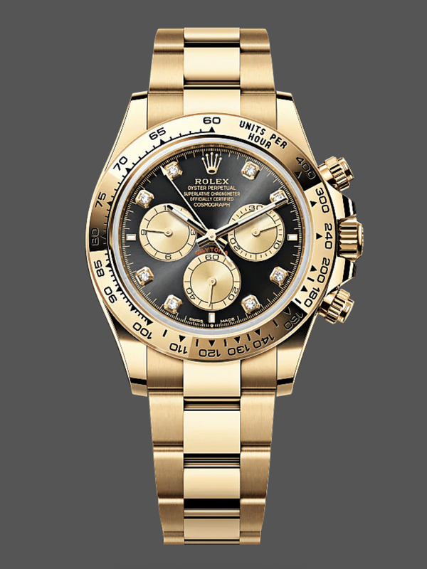Rolex Daytona Cosmograph 126508 0003 Yellow Gold Schwarzes Zifferblatt Replica Watch