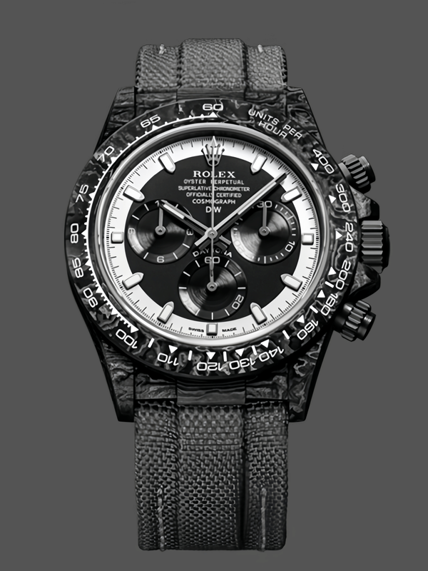 Rolex Daytona Cosmograph DIW Carbon Fiber Schwarzes Zifferblatt 40mm