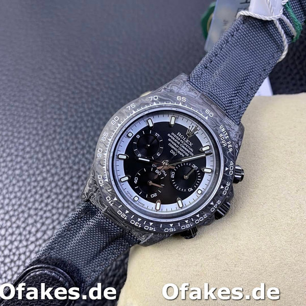 Rolex Daytona Cosmograph DIW Carbon Fiber Schwarzes Zifferblatt 40mm