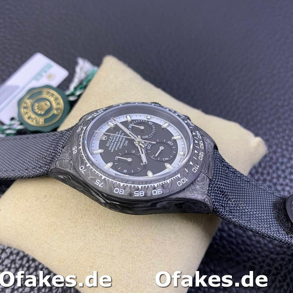 Rolex Daytona Cosmograph DIW Carbon Fiber Schwarzes Zifferblatt 40mm