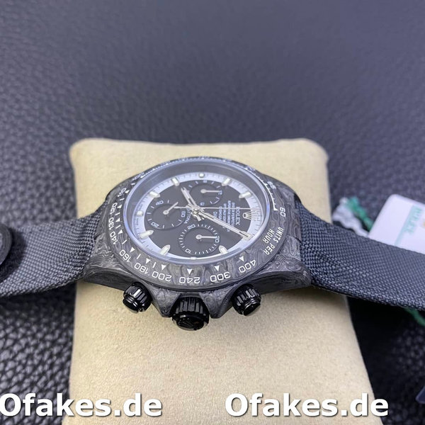 Rolex Daytona Cosmograph DIW Carbon Fiber Schwarzes Zifferblatt 40mm