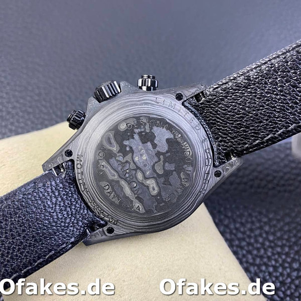 Rolex Daytona Cosmograph DIW Carbon Fiber Schwarzes Zifferblatt 40mm