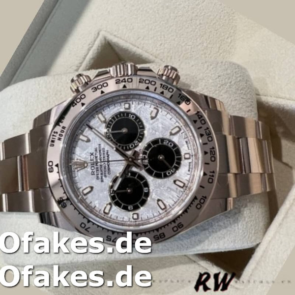 Replica Rolex Daytona m116505 Everose Gold Meteorite Grey Dial 40MM Herren Replica Uhren