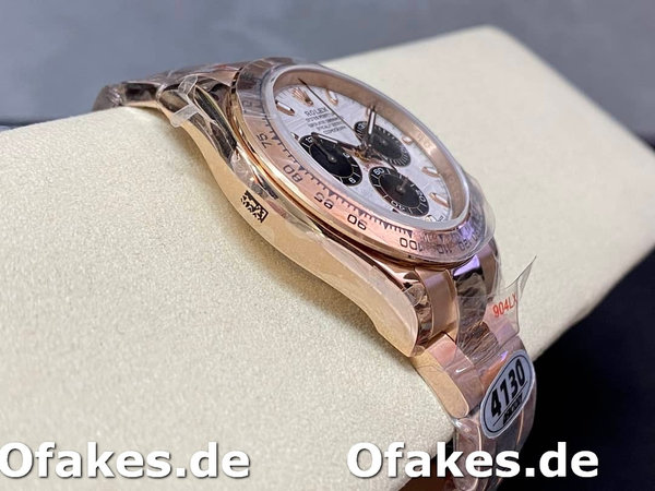 Replica Rolex Daytona m116505 Everose Gold Meteorite Grey Dial 40MM Herren Replica Uhren