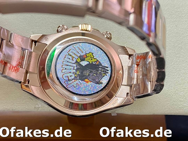 Replica Rolex Daytona m116505 Everose Gold Meteorite Grey Dial 40MM Herren Replica Uhren