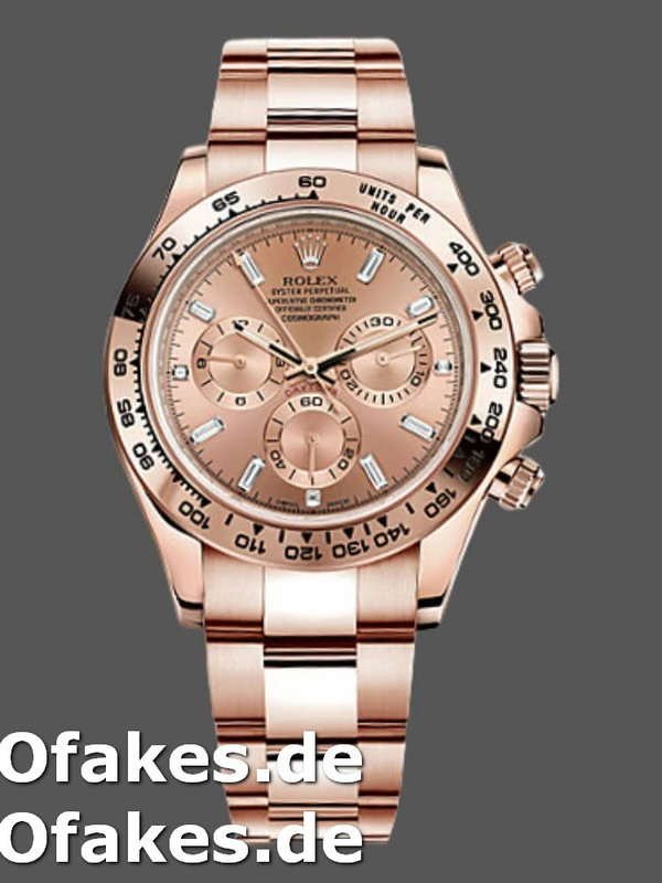 Rolex Daytona m116505 Everose Gold Sundust Pink Dial 40MM Herren Replica Watch
