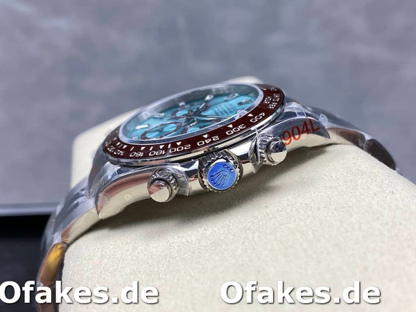 Replica Rolex Platinum Cosmograph Daytona Ice Blue Ice Blue Diamond Baguette Mark 126506 0002