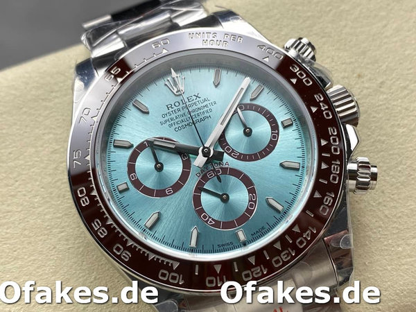 Replica Rolex Platinum Cosmograph Daytona Ice Blue Index Dial Oyster Bracelet 126506 0001