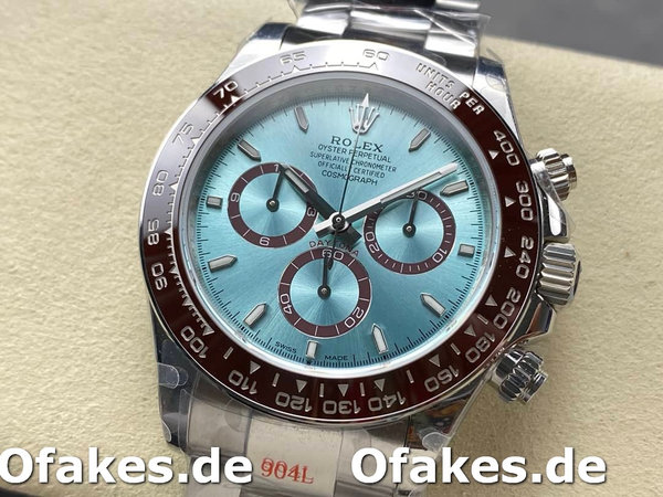 Replica Rolex Platinum Cosmograph Daytona Ice Blue Index Dial Oyster Bracelet 126506 0001