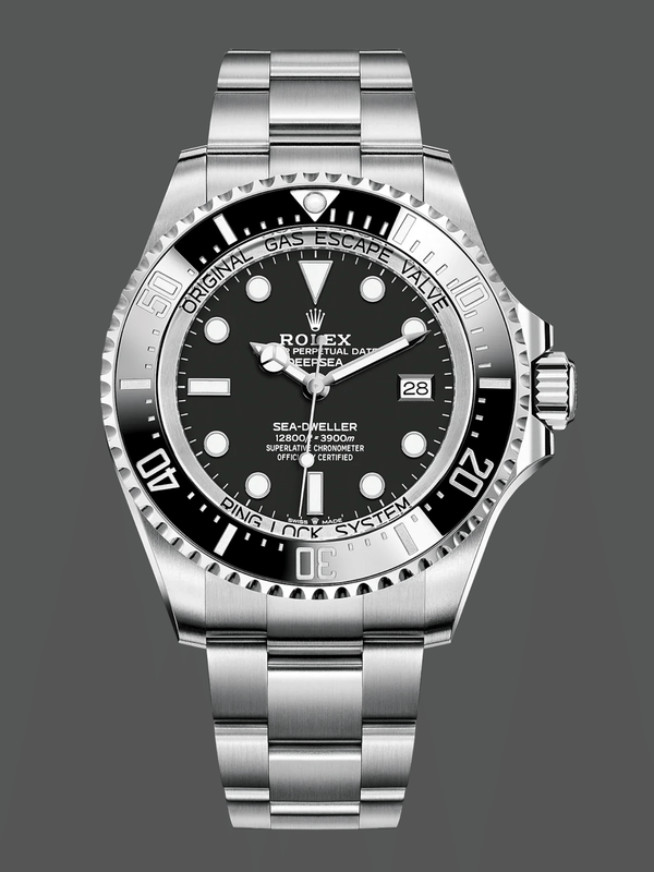Rolex Deepsea 126660 Schwarzes Zifferblatt Oyster Steel 44mm Mens replica watch