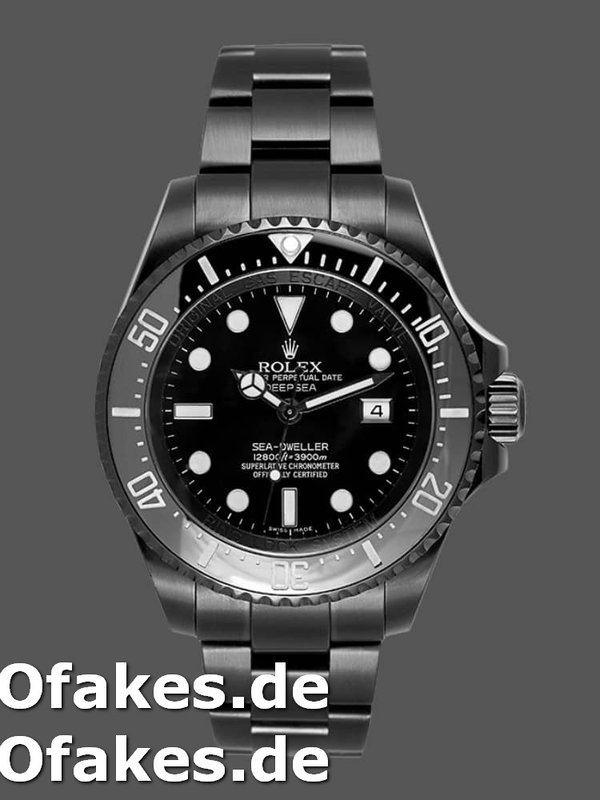 Rolex Sea-Dweller Deepsea 116660 PVD/DLC Coated Stainless Steel Schwarzes Zifferblatt 44MM Mens Replica Watch