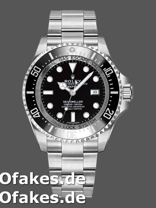 Rolex Sea-Dweller Deepsea 116660 Stainless Steel Schwarzes Zifferblatt 44MM Mens Replica Watch
