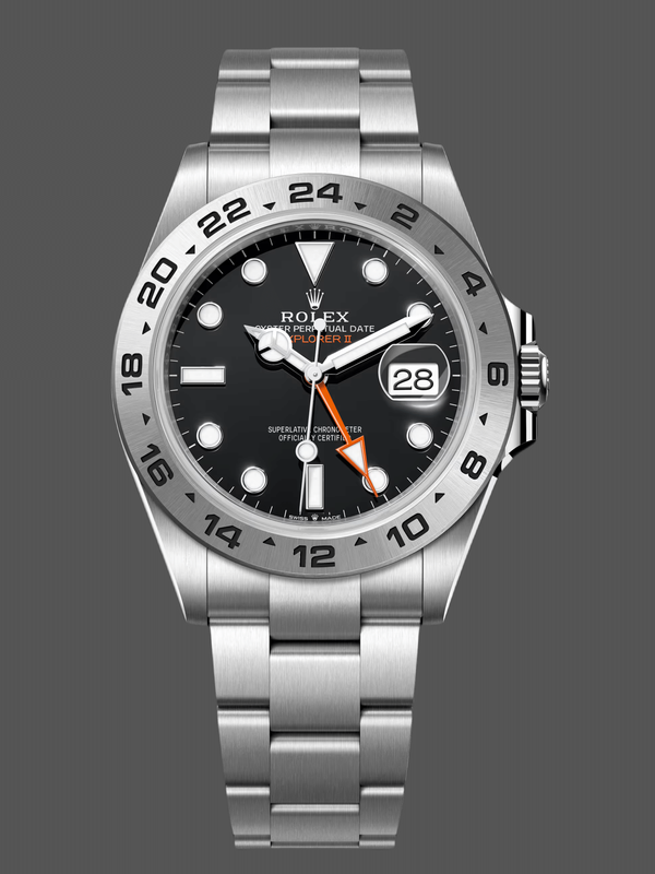Rolex Explorer II m226570 0002 Stainless Steel Schwarzes Zifferblatt 42MM Mens Replica Watch