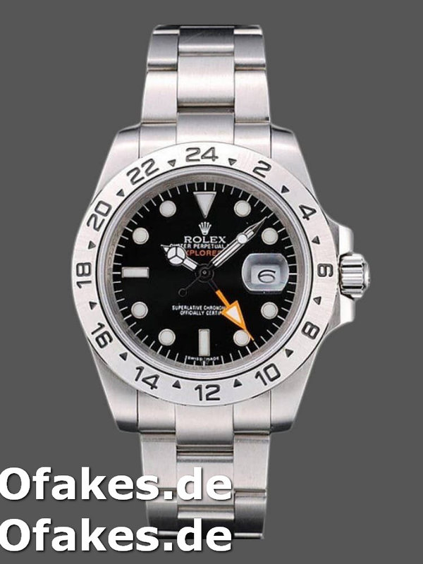 Rolex Explorer REP016820 Stainless Steel Schwarzes Zifferblatt 40MM Mens Replica Watch