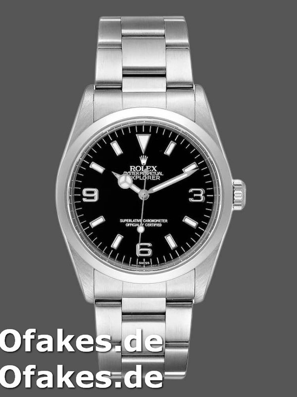 Rolex Explorer SRL156 14270 Stainless Steel Schwarzes Zifferblatt 36MM Mens Replica Watch