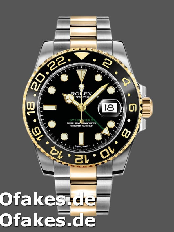 Rolex GMT-Master II 116713LN stainless steel case Schwarzes Zifferblatt 40mm Mens Replica Watch