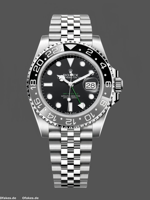 Rolex Gmt Master II Automatic Schwarzes Zifferblatt M126710GRNR 0003 40mm