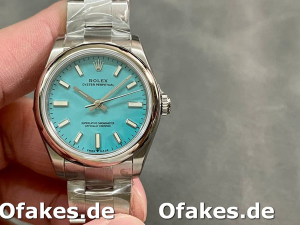 Replica Rolex Oyster Perpetual 31 Turquoise Blue Dial 277200 0007 Damenuhr
