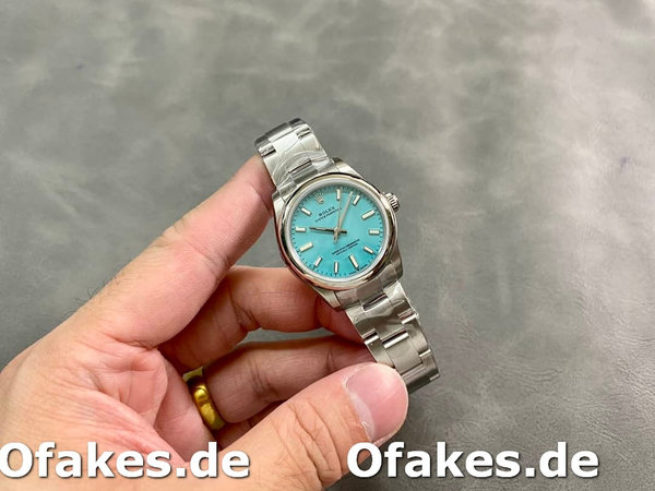 Replica Rolex Oyster Perpetual 31 Turquoise Blue Dial 277200 0007 Damenuhr