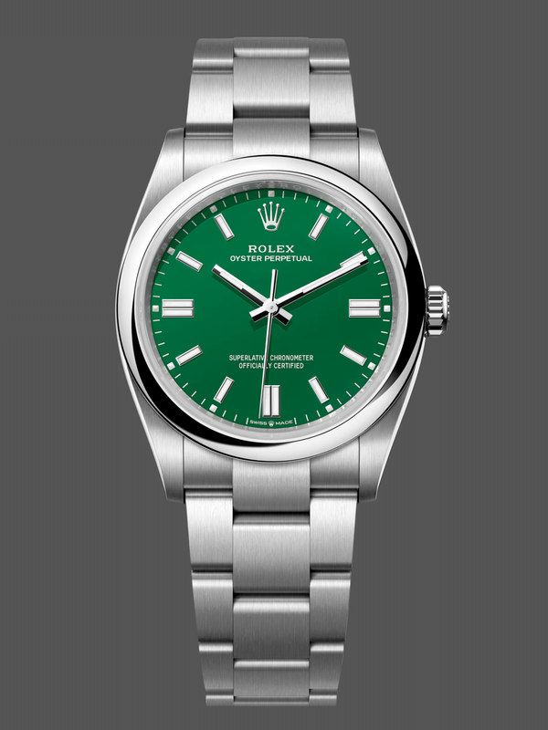 Rolex Oyster Perpetual 36mm 126000 Grünes Zifferblatt