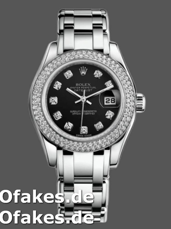 Rolex Masterpiece Pearlmaster 80339 Diamant Bezel 29MM Lady Replica Watch