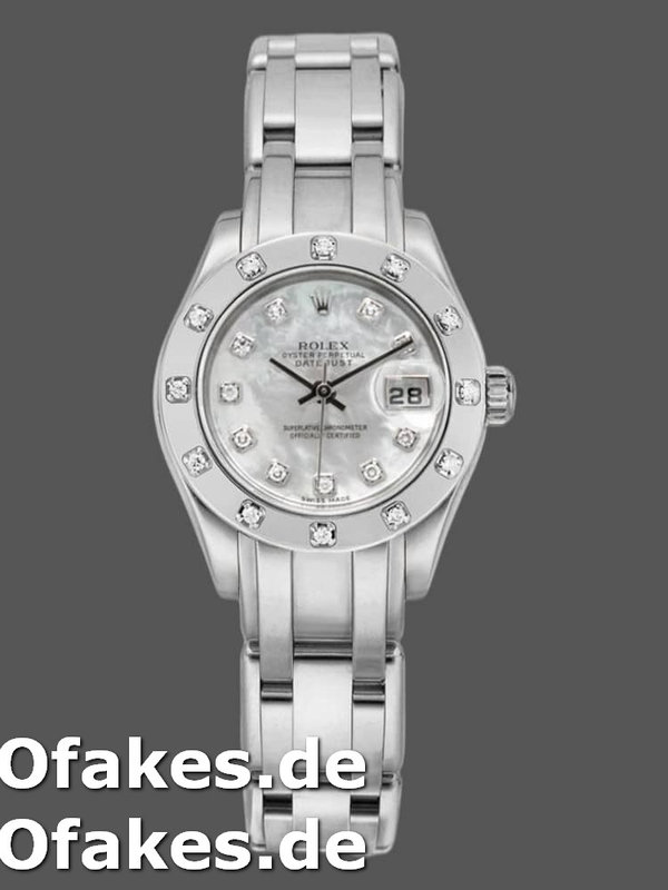 Rolex Pearlmaster 80319 MOP Diamond Dial 29MM Lady Replica Watch