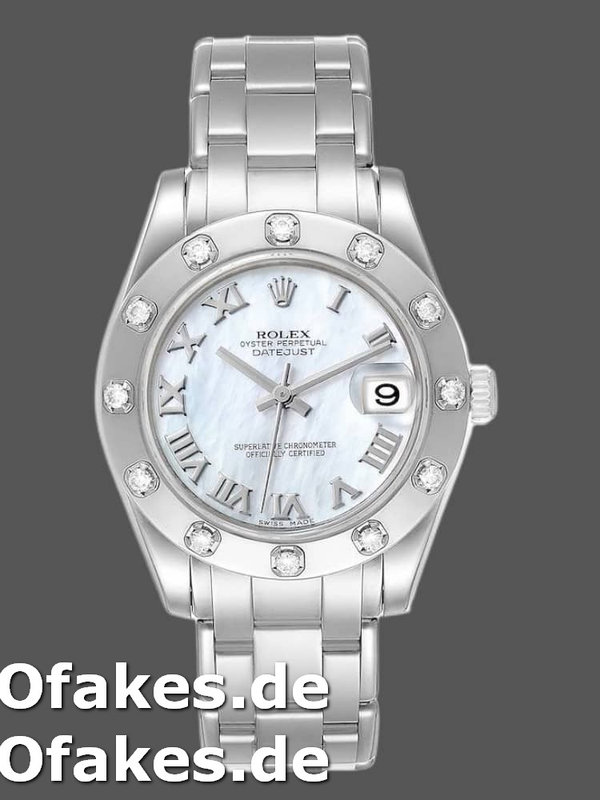 Rolex Pearlmaster Midsize 81319 MOP Dial 34MM Lady Replica Watch