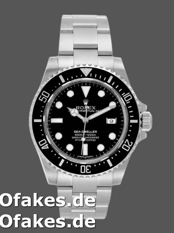 Rolex Sea-Dweller 4000 116600 0001 Schwarzes Zifferblatt 40mm Mens replica Watch