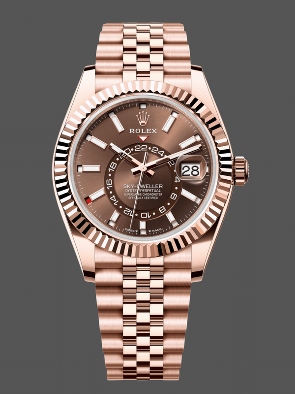 Rolex Sky Dweller 42 Everose Gold Chocolate Dial m336935 0006