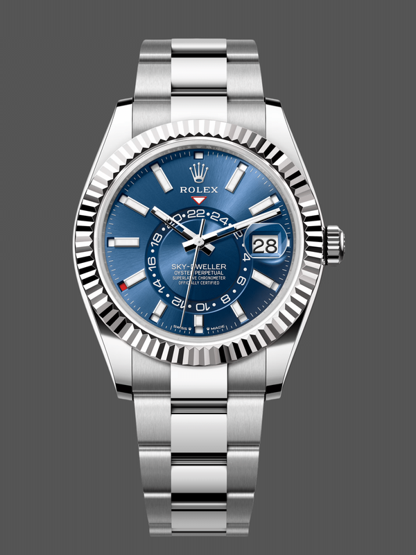 Rolex Sky-Dweller 42 m336934 0005 Stainless Steel Blaues Zifferblatt Replica Watch