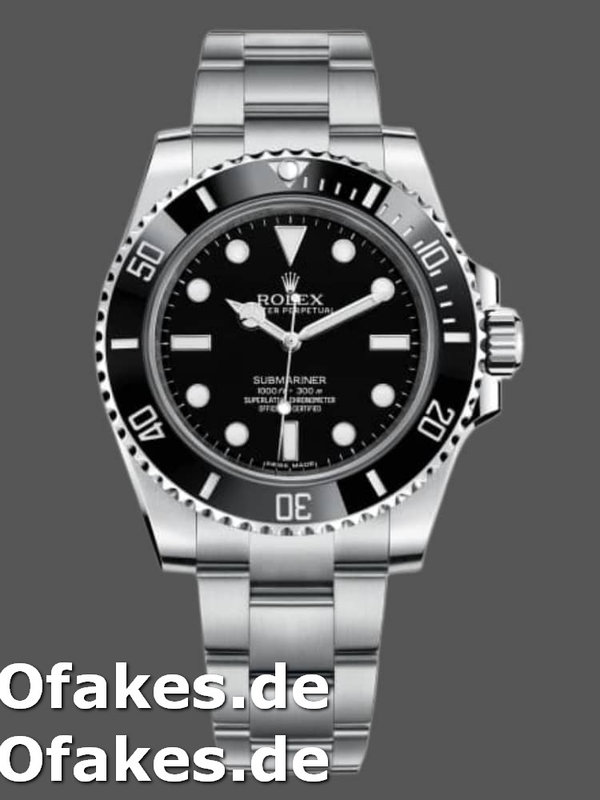 Rolex Submariner 114060 Stainless Steel Schwarzes Zifferblatt 40mm Mens Replica Watch