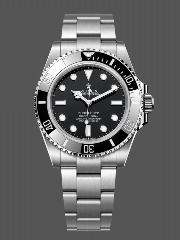 Rolex Submariner 124060 Oyster Stainless Steel Schwarzes Zifferblatt 41mm Mens Replica Watch