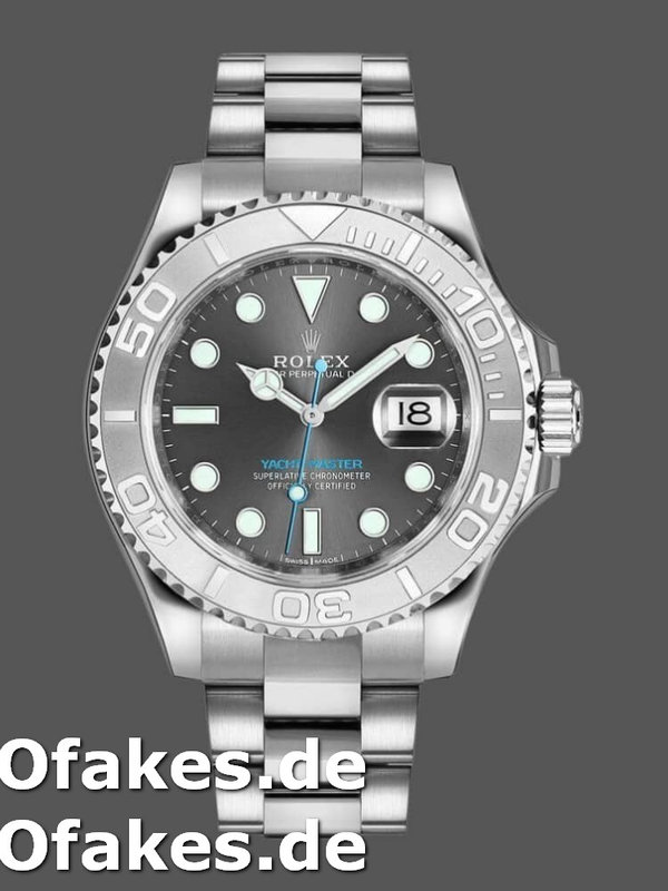 Rolex Yacht-Master 116622 Stainless Steel Grey Dial 40mm Mens Replica Watch