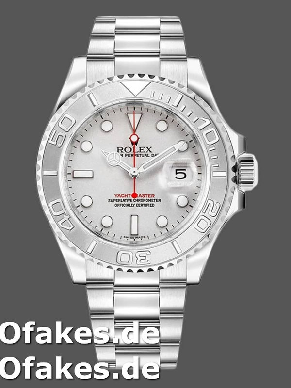 Rolex Yacht Master 16622 Silver Dial 40mm Mens replica watch